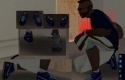 Nike Air Force Ones in Purple and Blue